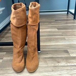 Women’s Tribeca by Kenneth Cole calf length brown suede boots size 8